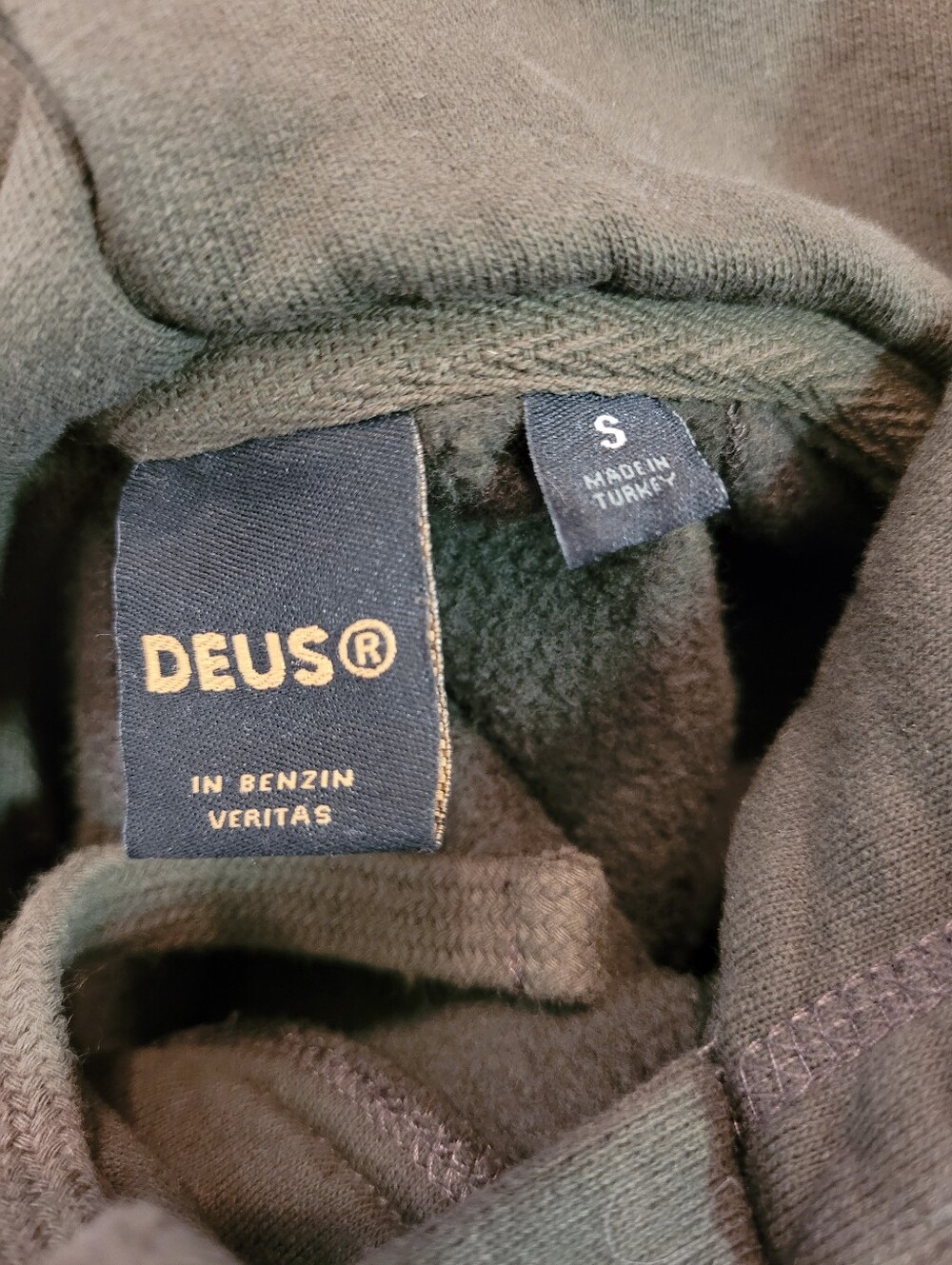 Deus Ex Machina Sunbleached Enthusiasm Beluga Green Graphic Hoodie Sweatshirt-S - Picture 9 of 13